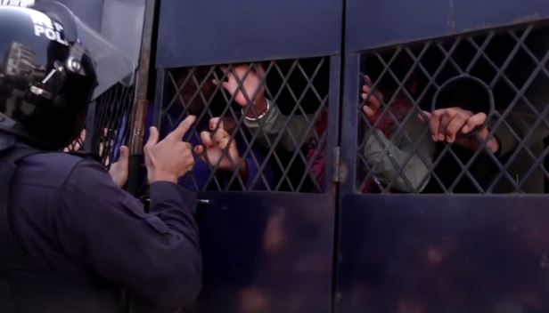 रुसी सेनामा कार्यरत नेपालीको जीवन रक्षाको माग गर्दै  प्रदर्शन गर्ने १५ जना पक्राउ
