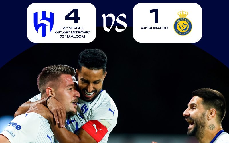 Al-Hilal Thrashes Al-Nassr 4-1 to Win the Saudi Super Cup 2024.