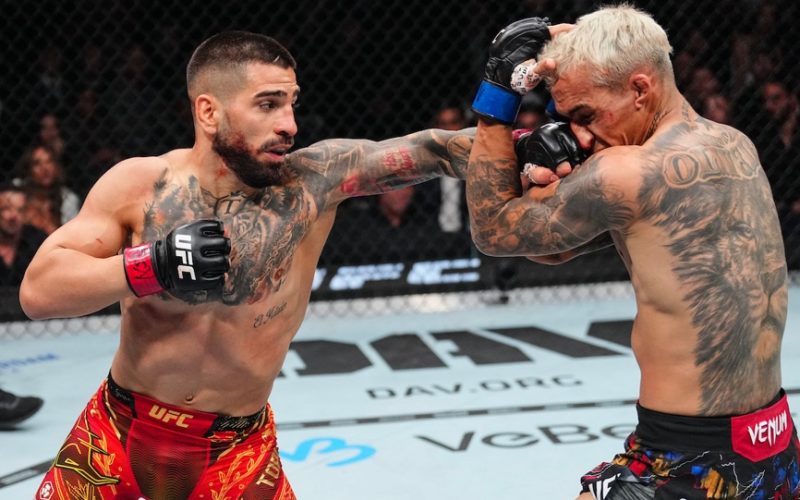 Ilia Topuria Starches Oliveira to Claim Lightweight