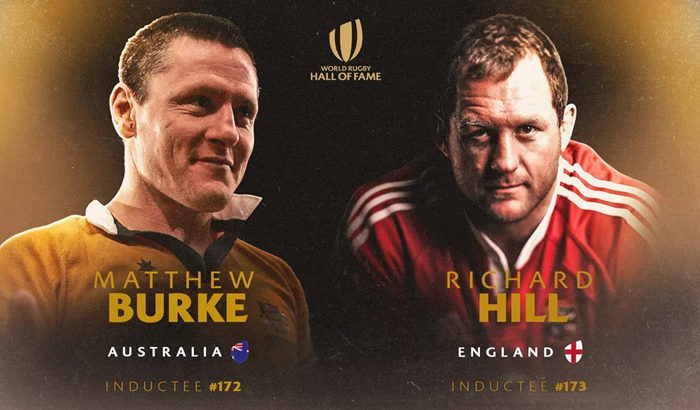 Legendary Rugby Stars Matthew Burke and Richard Hill to be Inducted into World Rugby Hall of Fame