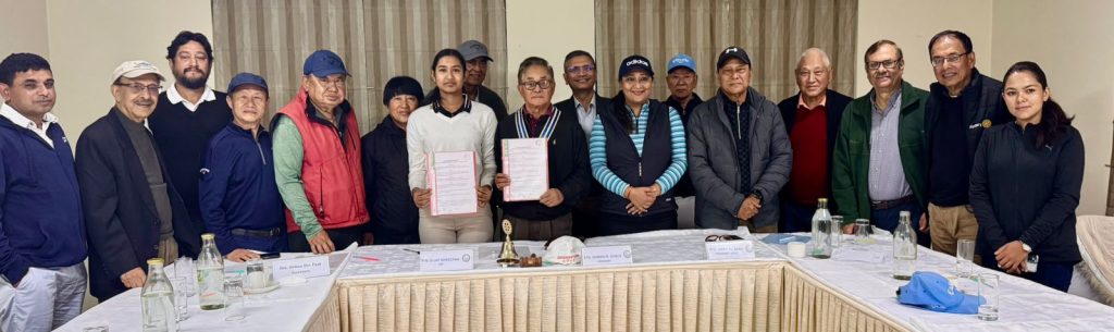 आरसीएचजी र उदयिमान युवा गल्फर अवानीबीच सम्झौता