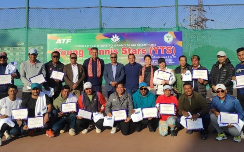 यङ टेनिस स्टार्स कार्यक्रम सम्पन्न